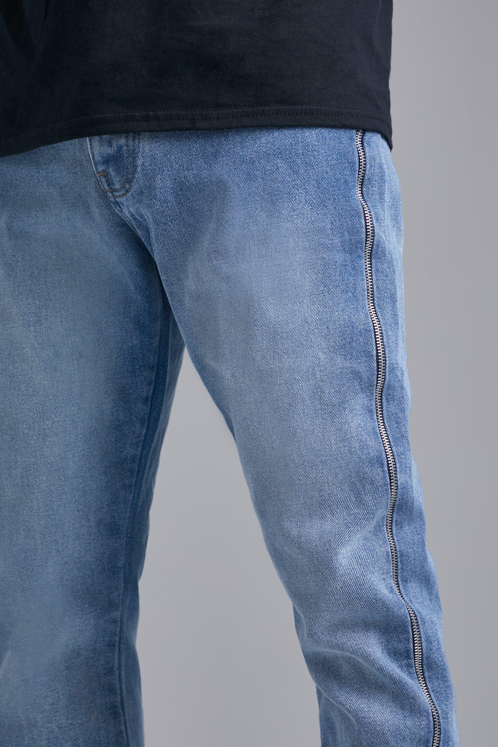 boohoo SLIM RIGID デニム ジーンズ LIGHT BLUE Slim Rigid Flare Jean | boohoo CA